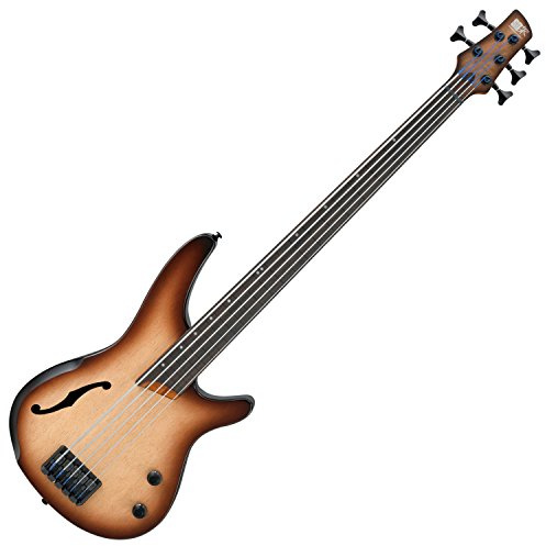 Ibanez SRH505F Fretless - Natural Browned Burst Flat