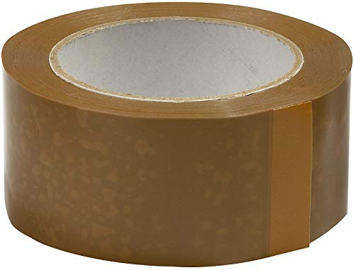 UNIVERS GRAPHIQUE 12 Rouleaux ruban adhésif emballage Marron havane pp silencieux Rouleau de 48 mm x 100 mètres (34% de plus que les 66 mètres long) ref UGRANH100-12