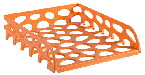 SAX Voronoi Corbeille à courrier Corbeille à dossiers, Indestructible, Design Moderne, Orange