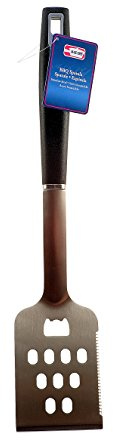 Ai-De-Chef 17 Barbecue Turning Spatula, Bottle Opener, Serrated Edge. Full Length: 17 Long; Head: 3.5 x 5, Neck: 1 x 12 (1-Pack, 17 Spatula)