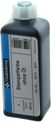 Gutenberg Stempelfarbe ohne Öl 250ml grün