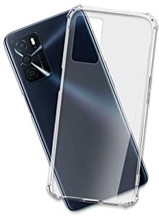 mtb more energy® Coque Soft Armor compatible avec Oppo A16 (CPH2269, 6,52'') – Coins renforcés – Protection de l'appareil photo – TPU 1,5 mm – Coque de protection pour téléphone portable