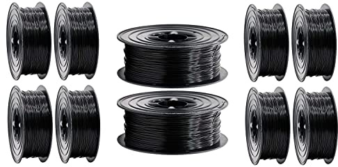 PETG Drucker Filament 10 x 1kg 1,75mm schwarz Universal Spule 3D Drucker geeignet