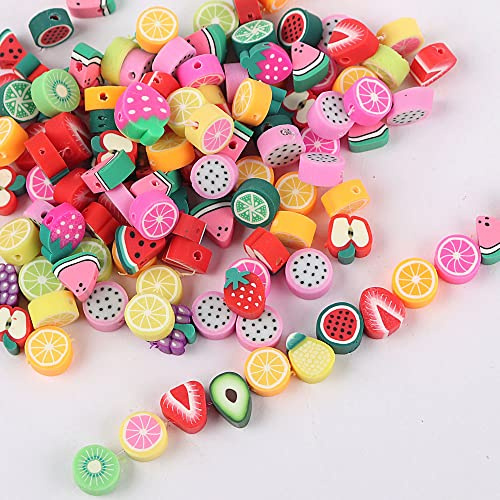 Lot 50 perles enfiler Perles smiley colores Perles smiley Forme de fleur Perles de fruits Perles de bricolage Perles colores Accessoires de bricolage pour bracelets,boucles d'oreilles,colliers,cadeaux