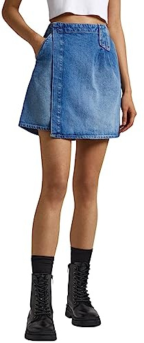 Pepe Jeans Evy, Gonna Donna, Blu (Denim),XS