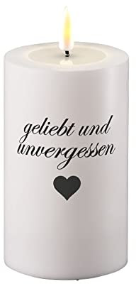 ReWu Candela funeraria a LED Deluxe Homeart, per interni ed esterni, impermeabile, IP44 (amato e non dimenticato)