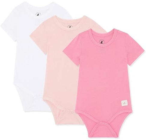 Bramble & Bear 3/6er-Pack kurzärmelige Baby-Bodys – Unisex Baby-Bodys aus Bio-Baumwolle für 0 bis 3 Jahre
