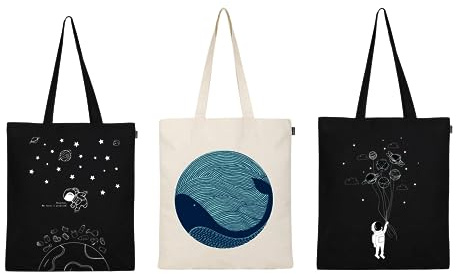 Ecoright Tote Bags for Women, Trendy & Reusable Grocery Bag, Cotton Tote Bag for School, Daily Use, Shopping & Beach