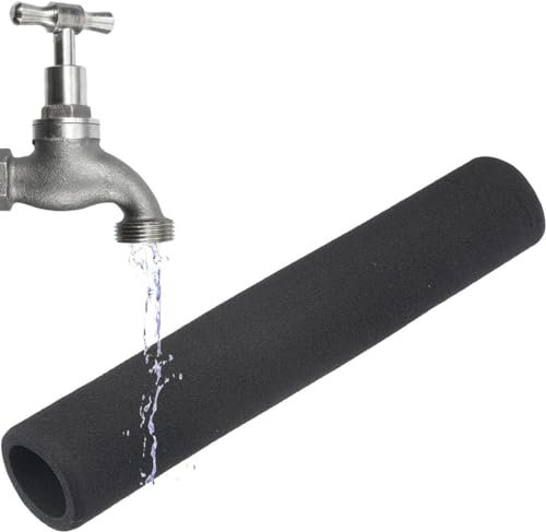 Rohrisolierung aus Schaumstoffrohr, Rohrisolierung DIY-Rohrisolierungsfolie for den Außenbereich, außerhalb des Heizraums, wärmeisoliert, 9/15/20 mm Wand, 6–110 mm Bohrung, 1,8 m (Größe: 60 x 20 mm/2,