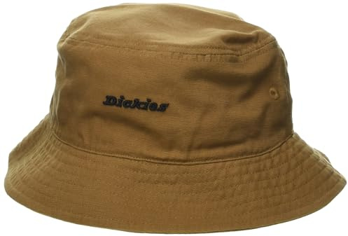 Dickies Herren Fischerhut aus Segeltuch mit Script-Logo, Braun, Einheitsgröße