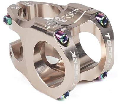 Fahrrad-Lenkervorbau, Aluminiumlegierung, MTB-Vorbauerhöhung, 35 mm, Mountainbike-Vorbau für 31,8 mm Lenker und 28,6 mm Lenkerrohr (Silber)