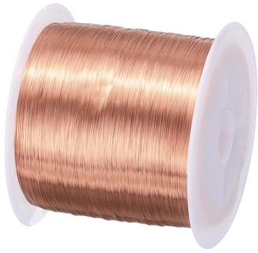 QUARKZMAN 0,12 mm Magnetdraht 3150 ft emaillierter Kupferdraht emaillierter Magnetwicklungsdraht Spule 100 g 155 °C für Transformatoren und Induktoren