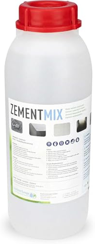 Ecoform Cementmix - Ciment imperméable - Waterproof - Solution durable - Pour usage professionnel et domestique - Facile à utiliser (Transparent, 1L)