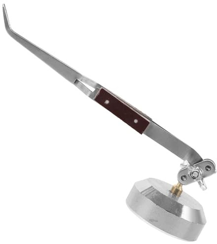 NULYLU Pince à Épiler Métallique De Précision Courbée Outil Troisième Main Pour Soudure Bijoux Loisirs Créatifs Bureau Usage Quotidien