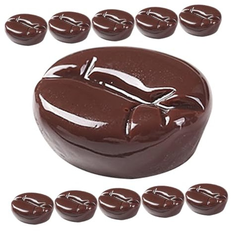 Garneck 25pcs Simulated Coffee Beans Artificial Beans for Tabletop Decoration Coffee Themed Gifts for for for and Photo Props Diy Craft Adornment