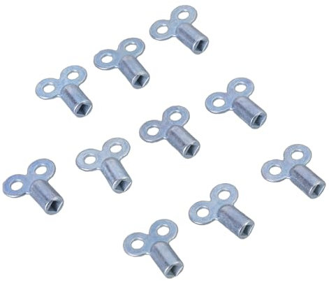 YHAILI Pack of 10 Sturdy Metal Radiators Bleed Key for Easy Ventilation and Noise Reductions In Residential and Commercial Use