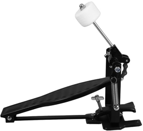HANABASS Schwarzes Bass Drum Pedal aus Aluminiumlegierung Präzises Design Vielseitig Einsetzbar Geeignet für Einsteiger Schlagzeugset und Professionelle Schlagzeuger