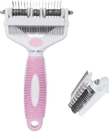 ETUCYNG Striegel für Hunde, Anti-Undercoat, Entwirrungswerkzeug, Katzenhaar, multifunktional, rutschfest, für Massage und Fellpflege zu Hause und auf Reisen