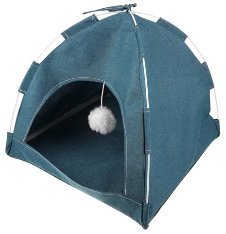 FUTUREORYY Casita para Gatos y Perros de Transpirable Tienda para Mascotas Interior y Exterior Refugio Verano y Duradero Cama para Cachorros y Mascotas Pequeñas