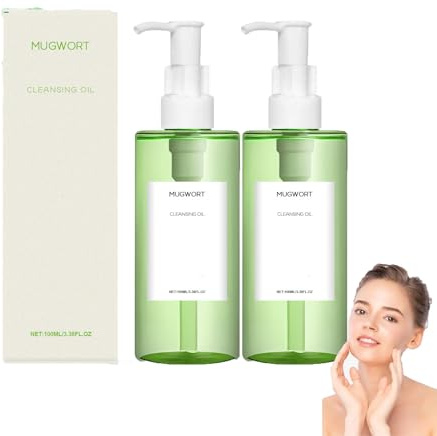 Reinigungsöl für das Gesicht–Sanftes Make-up-Entferneröl,reinigt die Poren tiefenwirksam,leicht,feuchtigkeitsspendend,nicht reizend,entfernt Mitesser,doppelte Reinigung für einen klaren Teint (2pcs)