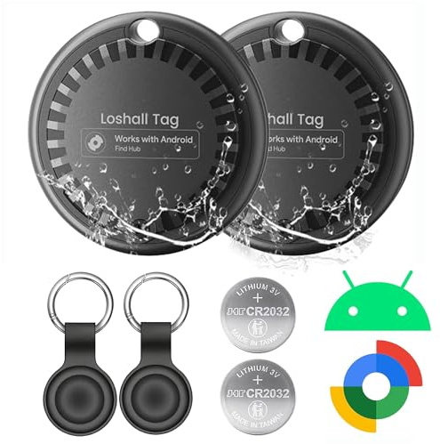 Pro Tracker Smart Tag para Android, Air Tracker, Localizador GPS, Impermeable Dual Sistema Buscador de Objetos Compatible con Google Localizador, para Llaves/Equipaje/Maleta.Batería Reemplazable