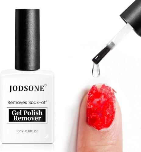 JODSONE 18ML Smalto Gel Rimuovi, Rimuovi Veloce per Unghie, Rimuove lo Smalto Gel in 3-5 Minuti - Senza bisogno di Fogli, Ammollo o Avvolgere
