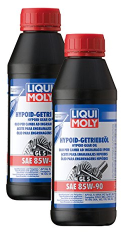 2x LIQUI MOLY 1404 Hypoid-Getriebeöl (GL5) SAE 85W-90 500ml
