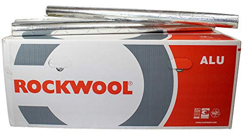 Rockwool 1 m Rohrschale 800, 8 cm, Mineralwolle, Wärmedämmung, Schallschutz, Feuerbeständig, 22/20