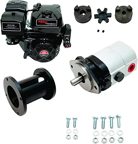 Tool Tuff Log Splitter Build Kit - 15 hp Electric-Start Engine, 22 GPM Pump, LO100 Coupler, Mount, Hardware