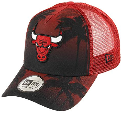 New Era NBA Cap Trucker verstellbar Basketball Snapback Kappe Mesh Einheitsgröße Palme