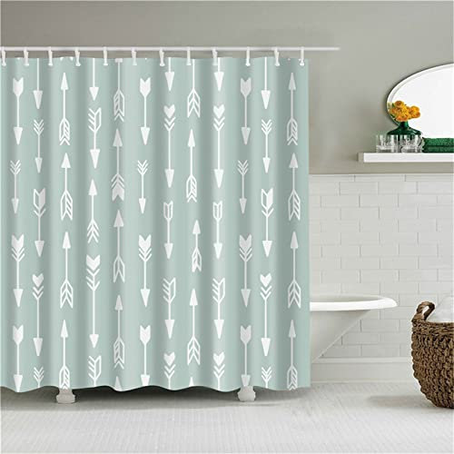 Duschvorhang für Eckdusche und Kleine Badewanne, Bad vorhang Textil aus Polyester Stoff Schimmelresistent Wasserabweisend und Waschbar, Cartoon-Reis， 300x180cm mit Duschvorhangringen Shower Curtains