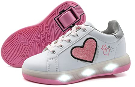 Breezy Rollers 2195670, Schuhe mit Rollen LED, Rollschuhe Led, Leuchtschuhe, Kinderschuhe mit Einer Rolle, Skateboardschuhe (eu_Footwear_Size_System, Big_Kid, Numeric, medium, Numeric_34)