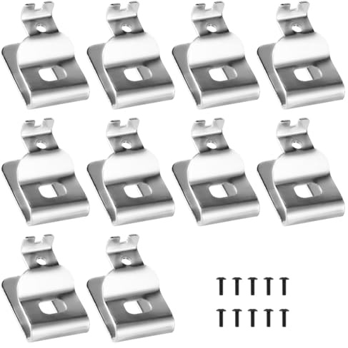 Gürtelclips für Dewalt, 10 Stück Edelstahl Gürtelclip-Haken mit Schrauben für Dewalt N268241 Passend für 20 V Elektrowerkzeuge DCD985 DCD985L2 DCD980 DCD980L2