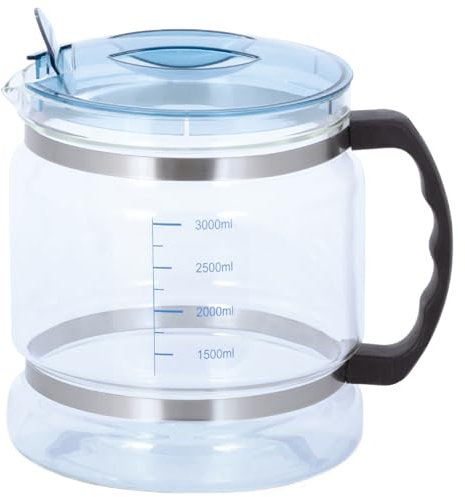 Pitcher Water Filters,Clear 1 Gallon Jug, Replacement Water Distiller Glass Carafe with Scale, Portable Glass Water Filter Pitcher with Handle