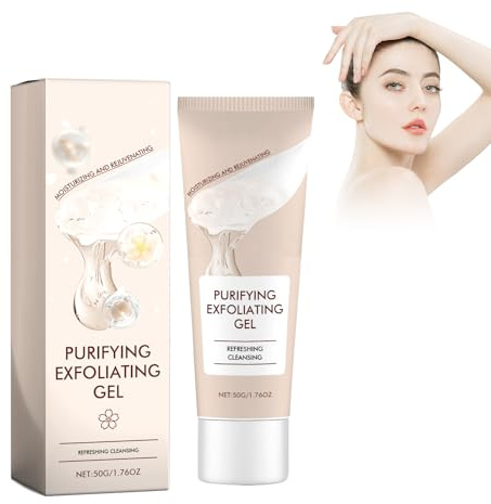 Peeling-Gel Für Das Gesicht, 50g Brightening Exfoliating Whitening Gel Entfernt Schmutz Und Abgestorbene Haut, Natürliches Peeling Gel Reduzieren Hautflecken Tiefenreinigung Und Glättung Für Gesicht