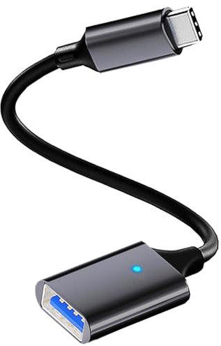 Adattatore da USB C a USB 3.0, Cavo OTG USB di Tipo C Maschio a USB Femmina, Compatibile con iPhone 15/16 Pro Max, iPad Pro, MacBook Pro/Air, Samsung Galaxy S24/S23/S21, Huawei, Google Pixel