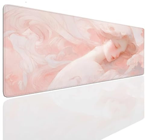 Tapis de Souris Ink 1400x600x4mm Grand Tapis de Souris XXL Gamer Gaming, sous Main Bureau à Bords Cousus, Tapis de Bureau Gaming Antidérapante, Protection de Bureau sous-Mains Accessoire Deco S-572