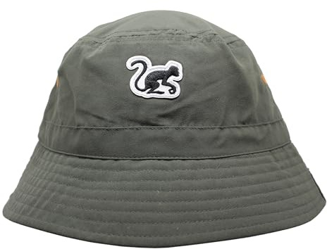 Surf Monkey Cappello da Pescatore Regolabile Uomo/Donna senza Cordino - regolatore di taglia, Oliva, L/XL