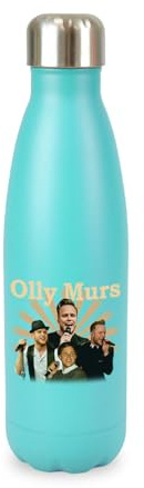 New Spirit Original Olly Murs screw top lid stainless steel water bottle drinks cup water bottle refill cute fun explore travel
