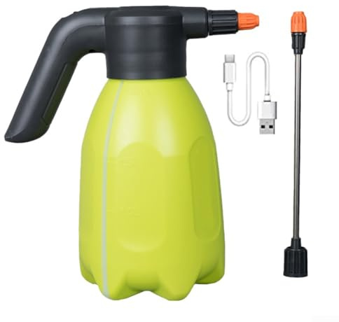 Vaporisateur électrique au design ergonomique de 2 L, idéal pour humidifier l'air, désherber et plus encore (l'herbe verte est verte)