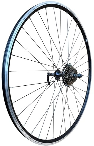 Baldys 7 Speed 700c Hybrid/Trekking Bike Rear Wheel BLACK Quick Release Hub