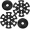 UKCOCO 4pcs Trekking Pole Tips Replacement Crutch End Mats for Hiking Snow Mud Protection Durable Walking Stick Pads for Outdoor Activities