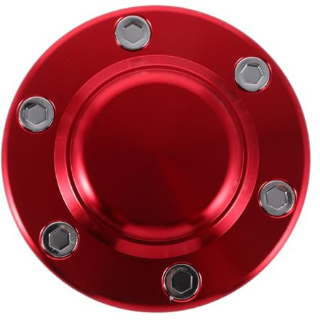 PLAFOPE Tapacubos para Centro de Rueda de Coche en Aleación de Aluminio Rojo, Compatibilidad Versátil y Fácil Instalación para Llantas de Vehículo
