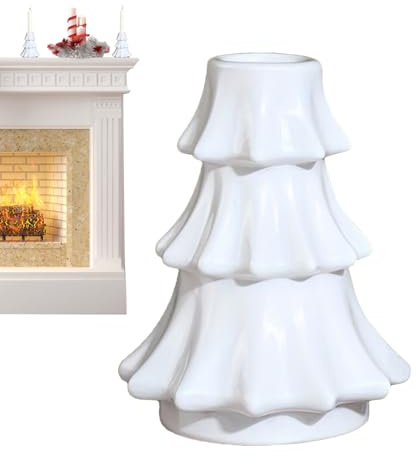 Portavelas Cónicos - Decoración del Hogar Vintage | Portavelas para Árbol De Navidad | para Bodas, Festivales, Reuniones, Repisa De Chimenea, Chimenea, Comedor, Centros De Mesa