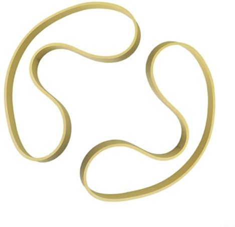 Jotekonoby Pneumatico in gomma per sega a nastro da 16 pollici per la lavorazione del legno - Anello di ricambio antiscivolo resistente compatibile con ruote per sega a scorrimento da 400 mm