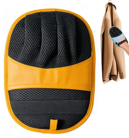 Guantes de depilación de mascotas – Guantes antiestáticos para el cuidado del pelaje, diseño reutilizable de dedos, puntas de goma suave, masaje suave, depilación eficiente, limpieza práctica