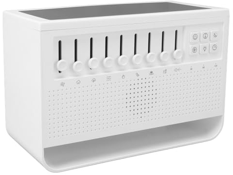 TIKATARER Diffusore di Rumore Bianco, Macchina per Aromaterapia USB, Diffusore di Suoni Ambientali con Effetto LED, Ideale per Casa, Ufficio, Sonno e Meditazione