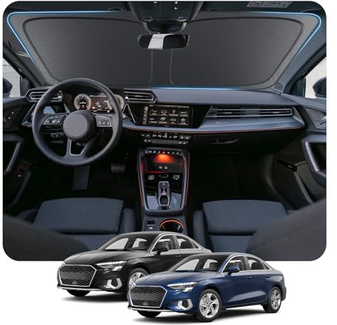 [Actualización] BSTW Parasol Plegable para Audi A3 8Y Sportback 2021-2025 2026 Cubierta para Parabrisas con Protección UV y Térmica Parasol A-UDI A3 Accesorios