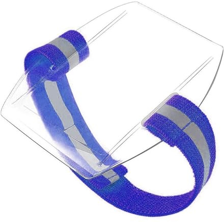 ID-bricka hållare säkert vattentätt band, klart skyddande armband