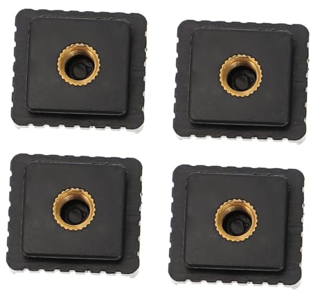 Zerodeko Adattatore Hot Shoe per Fotocamera 4 Pezzi Supporto Flash Foro da 1/4 Pollice in Abs e Ferro Montaggio Accessori Hot Shoe